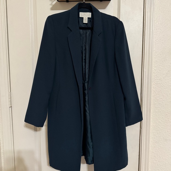 Norton McNaughton Jackets & Blazers - Norton Dark Blue Blazer Coat